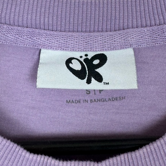 Olivia Rodrigo X Cotton On Oversized boxy t shirt purple sz S - Picture 5 of 6